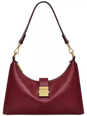 Radley London Sloane Street Medium Leather Shoulder Purse Cranberry Red